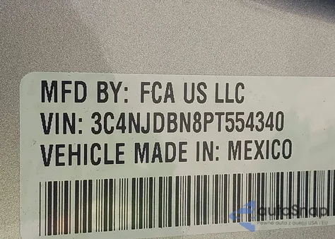 2023 Jeep Compass Latitude 4X4 из США, поврежденный, VIN 3C4NJDBN8PT554340